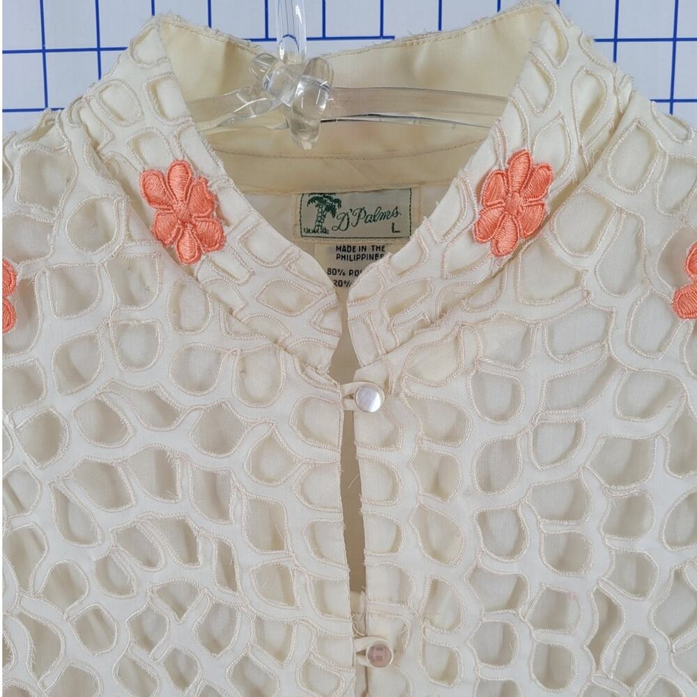 Coquette Floral Lace Blazer Jacket Vintage Statement Romantic Style - Picture 13 of 16
